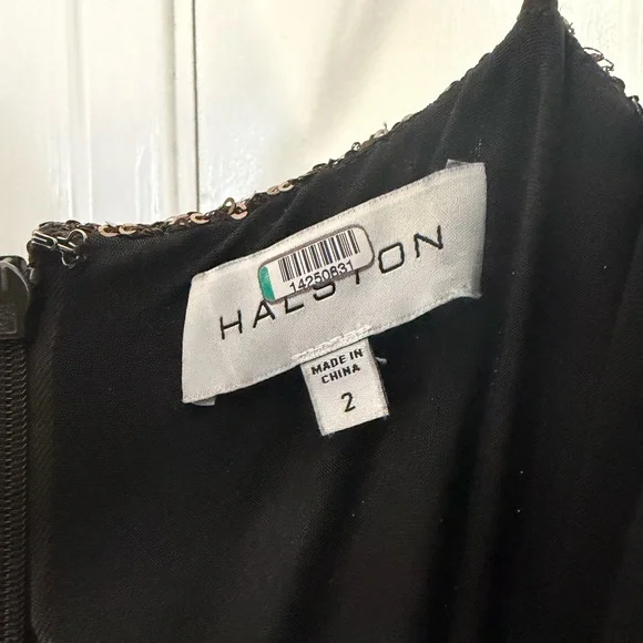 Halston Heritage brown death sequin gown - Picture 5 of 5